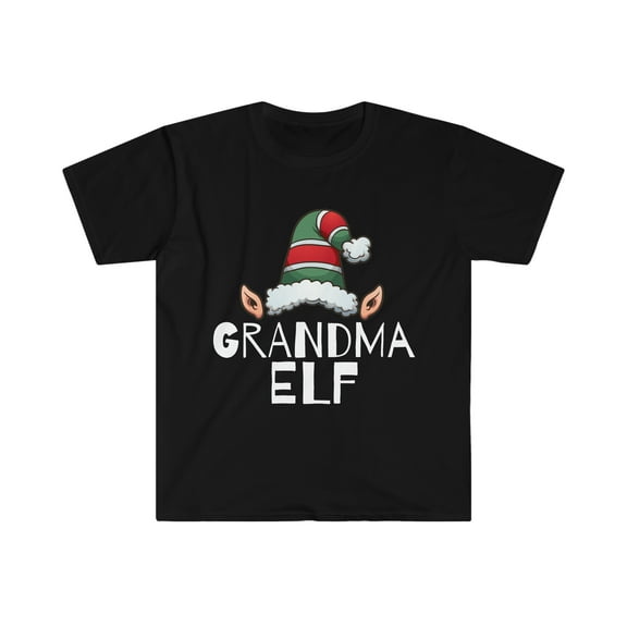 Grandma Elf Unisex T-shirt, S-3XL Christmas Holidays Xmas Elves Nana