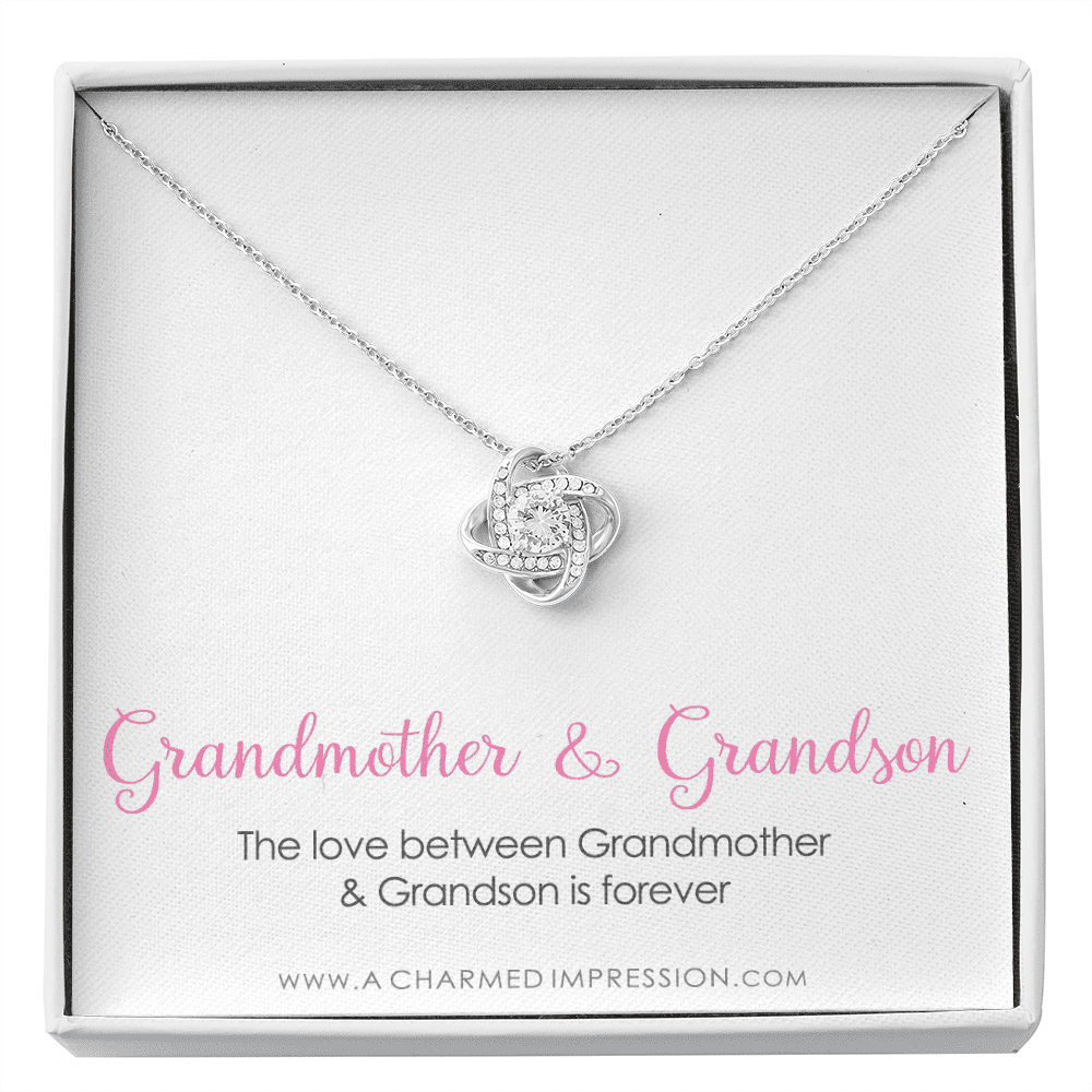 Anavia Grandma Necklace, Grandmother Necklace, Grandma Jewelry Gift, Gift  for Grandma, Nana Gift, Christmas Gift for Her, Double Cubes Pendant