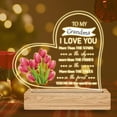thumbnail image 1 of Grandma Gift from Grandkid Grandchildren, Birthday Thanksgiving Day Gift for Grandmother Granny Granparent Acrylic Night Light Desk Lamp Bedroom Decartion, 1 of 6
