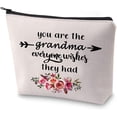 thumbnail image 1 of Grandma Gift from Grandchild You're the Grandma Everyone Wishes They Had Makeup Bag Grandma Birthday Gift, 1 of 5