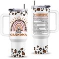 thumbnail image 1 of Grandma Gifts, 40 Oz Grandma Tumbler with Handle & Straw, Mimi Present, Birthday Gift for Grandmother, Grandmother Gift, Mimi Mug,Presents for Her from Grandchildren, Gifts for Mothers Day, 1 of 6