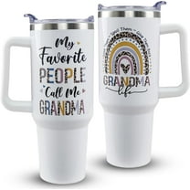 Grandma Gifts 40oz Grandma Tumbler with Handle Grandma Cup Grandma Mug Gifts for Grandma Birthday Gifts Great Grandma Best Grandmother Ever Christmas Gifts for Grandma
