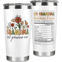 Grandma Gifts - Birthday Gifts for Grandma - Mothers Day, Christmas Gift Ideas for Grandmother from Grandchildren, Granddaughter, Grandson, Grandkids - 20 Oz Tumbler with Lid