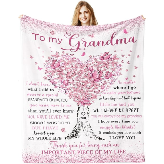 Grandma Gifts, Birthday Gifts for Grandma, Great Grandmother Mothers Day Christmas Birthday Gift Blanket, Grandmom Nana Gift