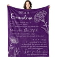 thumbnail image 1 of Grandma Gifts Blanket 50" X 60", Gifts for Grandma, Grandma Birthday Gifts, Great Grandma Gifts, Birthday Gifts for Grandma, Gigi Gifts for Grandma, Nana Gifts, Grandmother Gifts Throw, 1 of 6