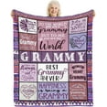 thumbnail image 1 of Grandma Gifts, Grandma Blanket 60''x 50'', Gifts for Grandma Birthday from Grandkids, Grandmother Grandma Birthday Gifts, Best Grandma Gifts, Grandma Gifts from Granddaughter Grandson, 1 of 6