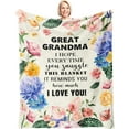thumbnail image 1 of Grandma Gifts Blanket 60’’x50’’, Best Gifts for Grandma, Great Grandma Birthday Gifts, Grandma Gifts from Grandchildren, Gigi Gifts for Grandma, Nana Gifts, to My Grandmother Gift Ideas, 1 of 6