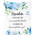 thumbnail image 1 of Grandma Gifts Blanket, Gifts for Grandma Throw Blanket 50x60, Grandma Birthday Gifts, Great Grandma Gifts from Grandchildren, Best Grandma Gift Ideas, Birthday Gifts for Grandmother, 1 of 6