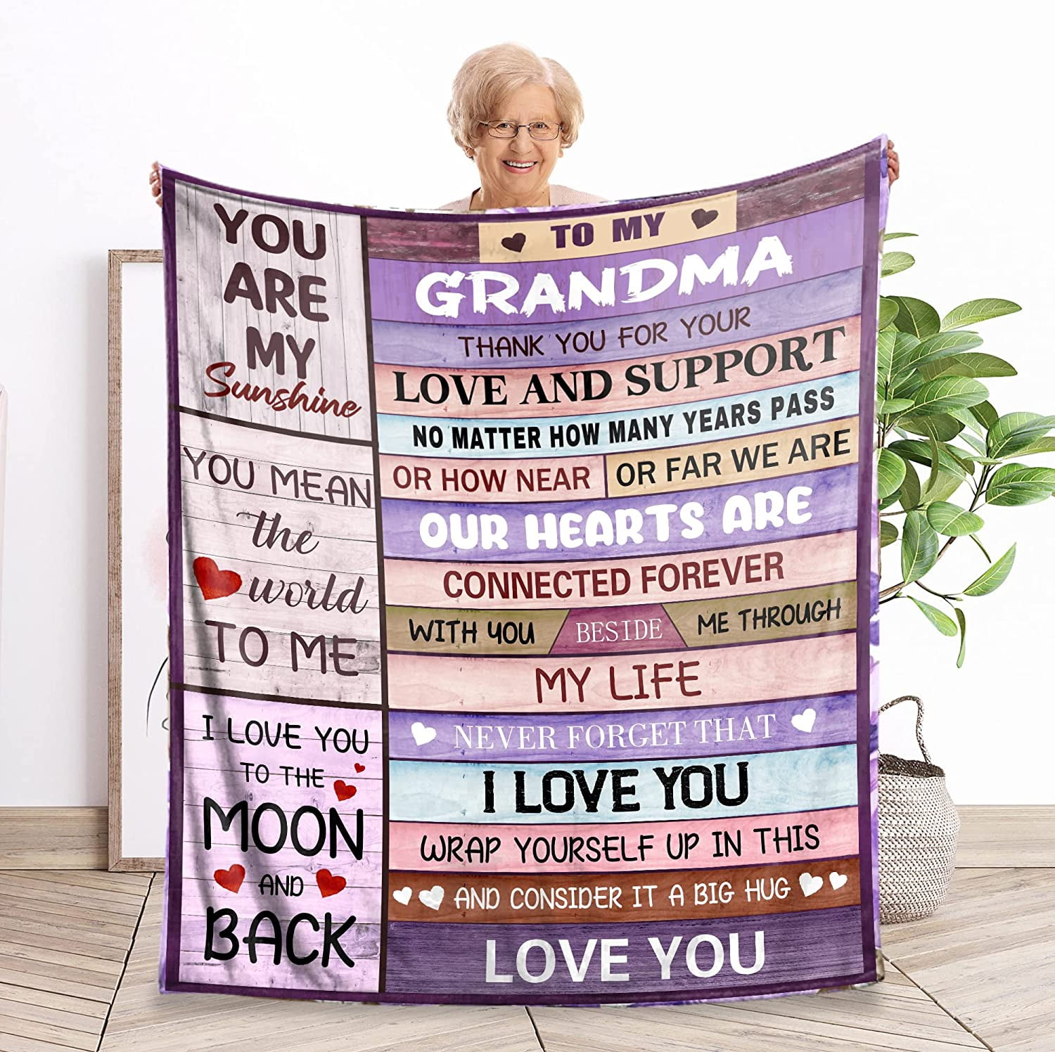 Personalized Grandma Blanket , 100 Years Loved store Blanket, Personalized Throw Blanket, 100th Birthday Gift Ideas For Grandma, Gifts for Grandma