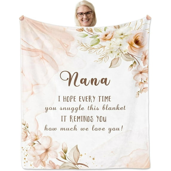 Grandma Gifts, Gifts for Grandma Blanket 60"X50", Grandma Birthday Gifts, Grandma Gifts from Grandchildren, Grandma Gift Ideas, Best Great Grandma Gifts, Grandmother Gifts Christmas