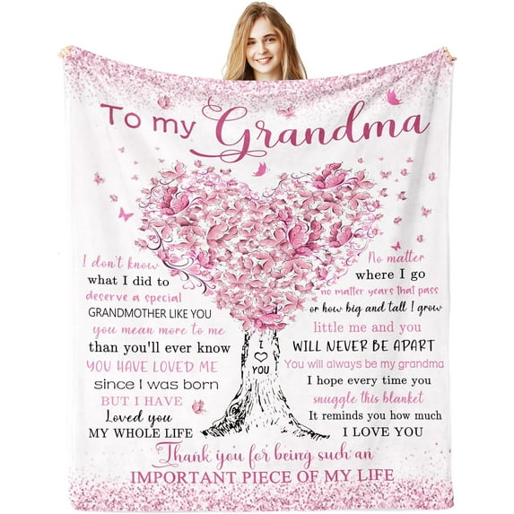 Grandma Gifts, Gifts for Grandma, Great Grandma Birthday Gifts Blanket 60"x 50", Grandmother Gifts, Birthday Gifts Ideas for Grandma, Best Grandma Gifts for Birthday, Grandmom Gift, Nana Gifts