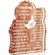 Grandma Gifts from Grandson Christmas Gifts for Grandma, Gifts for Grandmother Presents for Grandma Presents Birthday Gift Grandmothers Birthday Gift, Acrylic Plaque Desk Decor Sign