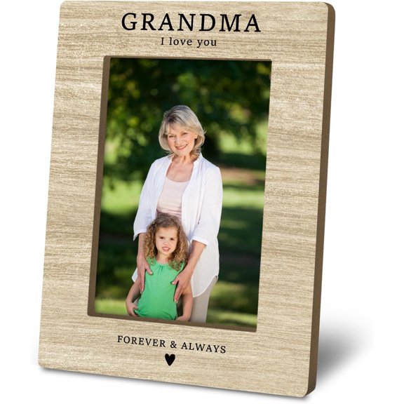 Grandma Gifts Picture Frame 4x6, Mothers Day Christmas Birthday Photo Frame Gifts for Grandmother from Grandkids Grandson, Grandma I Love You Picture Photo Frames for Desk Decor