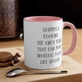 thumbnail image 1 of Grandma Gifts Two-Tone 11oz Mug "Gramma's cooking: the only thing that can, 1 of 4