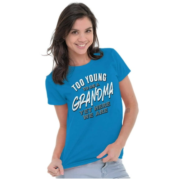 Grandma Granny Gigi Funny Cute Joke Womens Slim Fit Graphic Tee Brisco Brands M