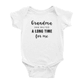thumbnail image 1 of Grandma Has Waited A Long Time For Me Cute Baby Clothing Bodysuits Unisex, 1 of 5
