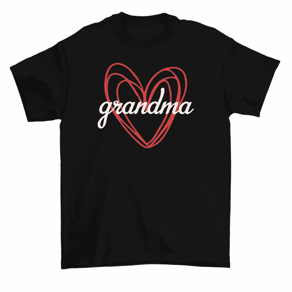 Grandma Heart I Love Grandmother Gift T-Shirt Women Unisex