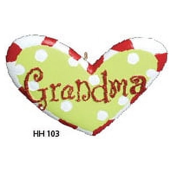 Grandma Heart Personalized Christmas Ornament , Family Christmas Ornament, Christmas Decoration for Tree, Christmas Tree Ornament