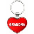 thumbnail image 1 of Grandma - I Love Places Things Metal Heart Keychain Key Chain Ring, Multiple Colors Available, 1 of 1