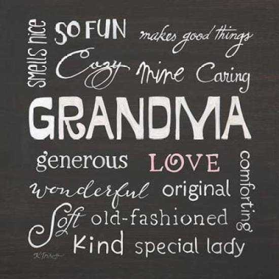 Grandma Love Canvas Art - Karen Tribbet (24 x 24)