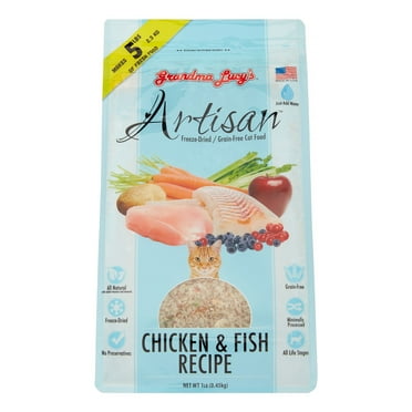Grandma Lucy's Artisan Chicken & Fish Freeze Dried Cat Food 1 lb