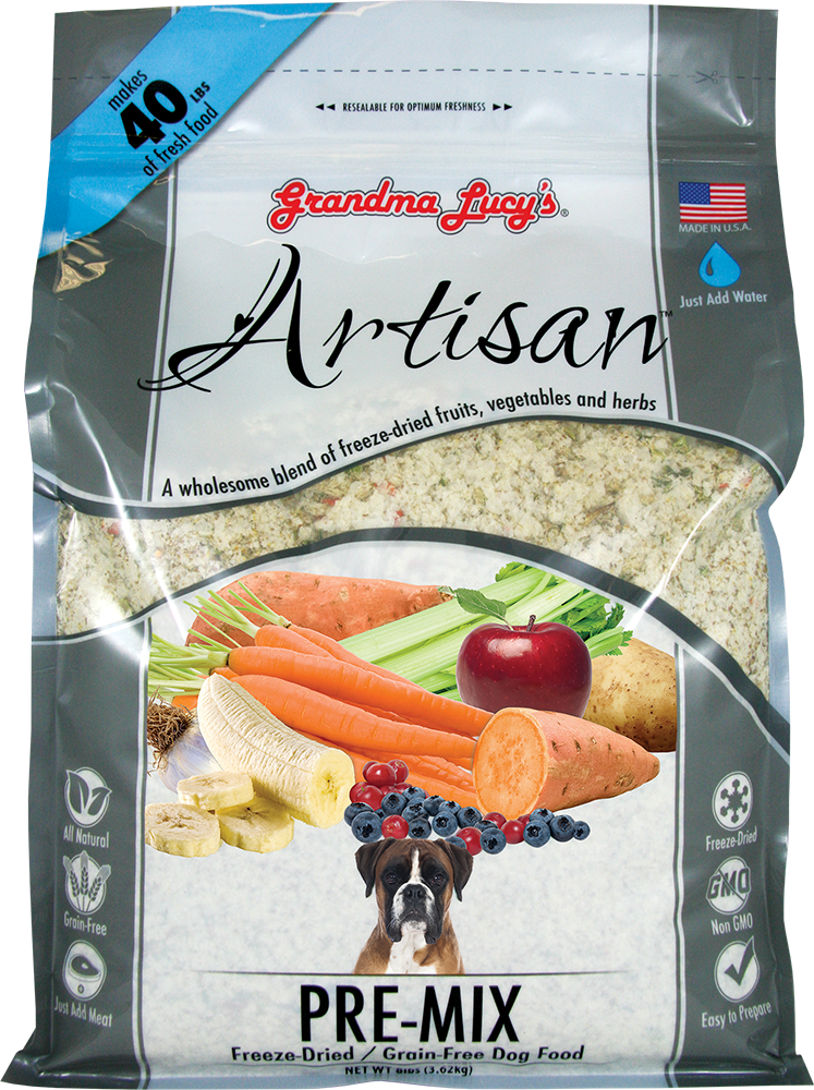Grandma Lucy's Artisan GrainFree FreezeDried Dog Food Pre Mix, 8lb