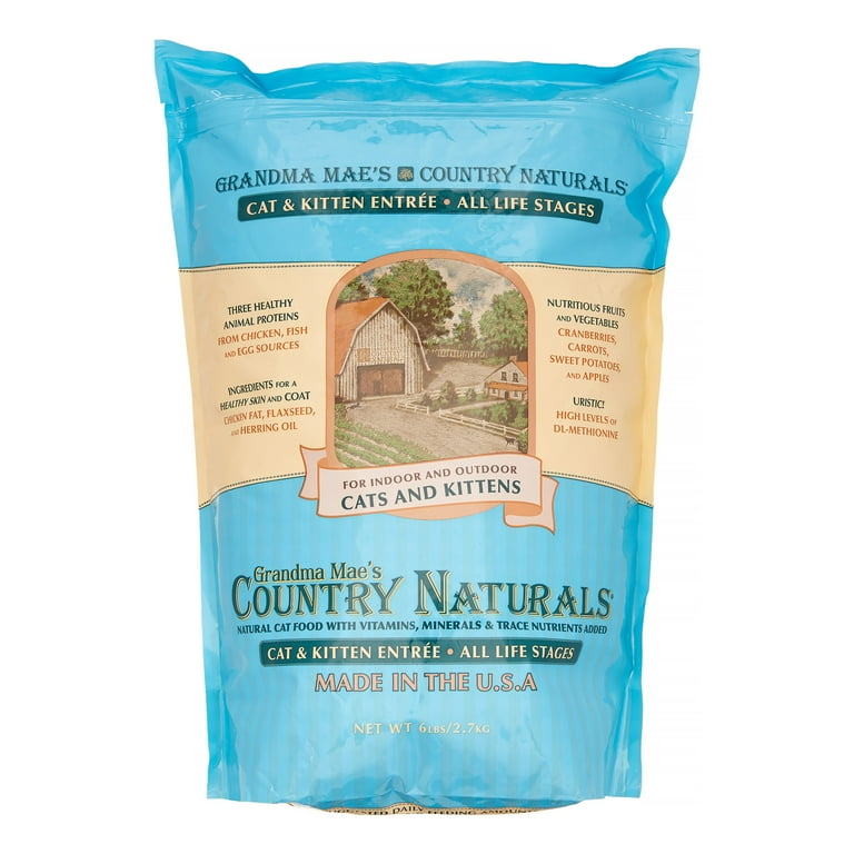 Grandma Mae s Country Naturals All Life Stages Dry Cat Food 6 Lb Walmart