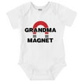 thumbnail image 1 of Grandma Magnet Funny Grandchild Romper Boys or Girls Infant Baby Brisco Brands 12M, 1 of 6