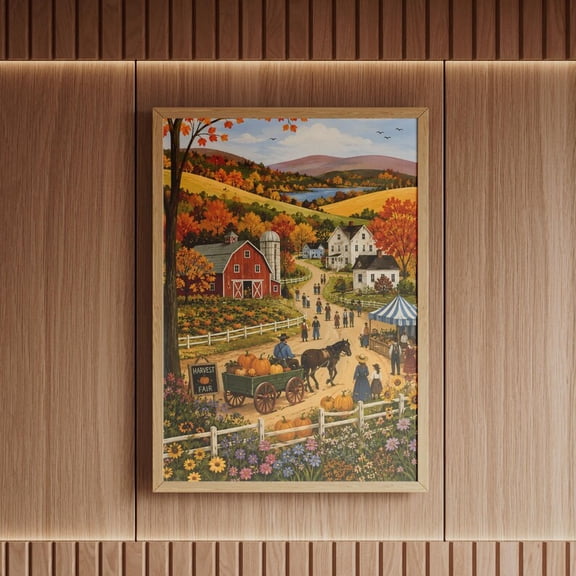 Grandma Moses Farm Life Wall Art Print