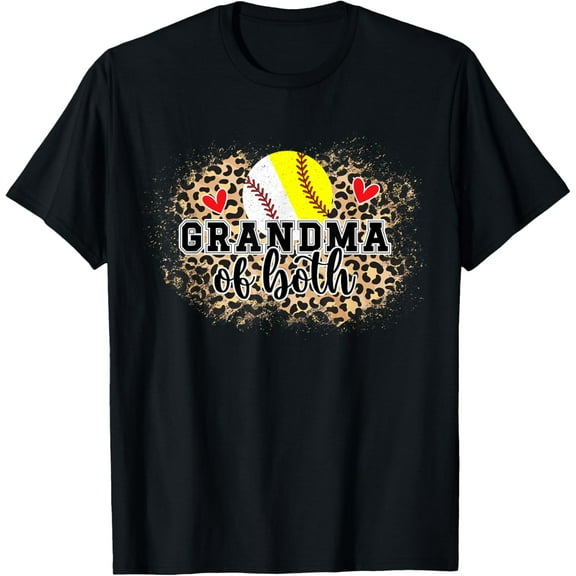Grandma Of Both Baseball Softball Grandma T-Shirt