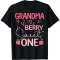 thumbnail image 1 of Grandma Of The Berry Sweet One Strawberry First Birthday T-Shirt, 1 of 3