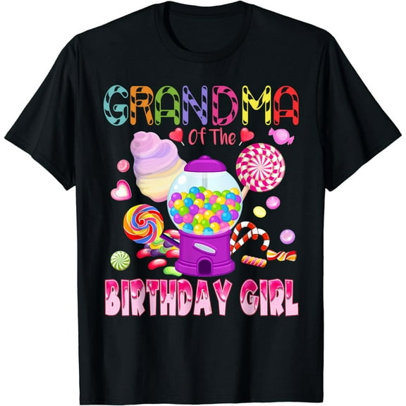 Grandma Of The Birthday Gifts Girl Candyland Candy Birthday T-Shirt