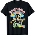 thumbnail image 1 of Grandma Of The Birthday Girl Rainbow Matching Family T-Shirt, 1 of 5