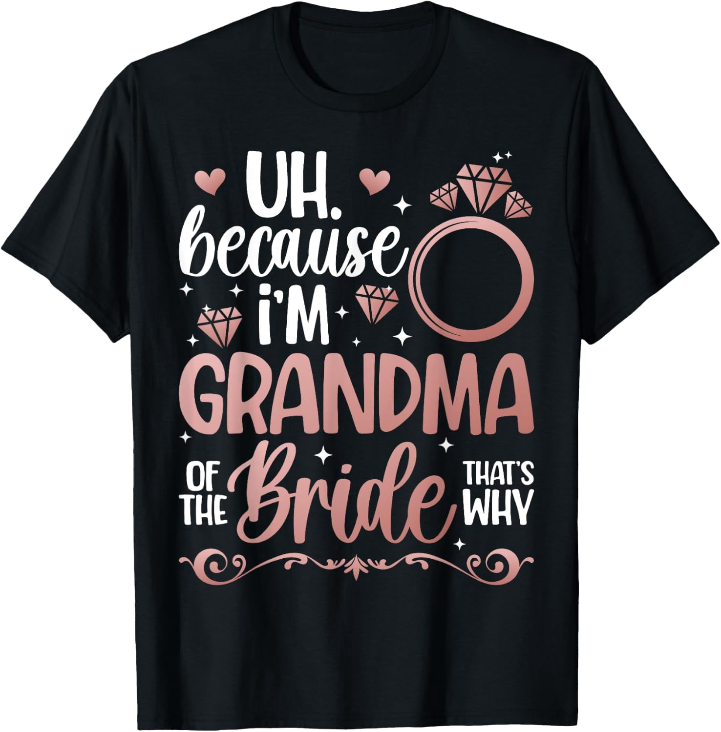 Grandma Of The Bride Wedding Celebration Gift T-Shirt - Walmart.com