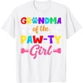 thumbnail image 1 of Grandma Of The Paw-ty Girl Dog Family Matching Party T-ShirtMen and women, White T-shirt, size: Extra large, 1 of 4