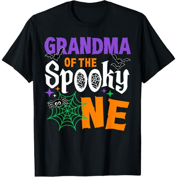 Grandma Of The Spooky One Boy Halloween 1st Birthday T-Shirt
