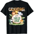 thumbnail image 1 of Grandma Of The Wild One 1St Birthday Safari Family Matching T-Shirt Unisex S-5XL Hot Trending Shirt, Vintage Birthday Gift, 1 of 3