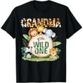 thumbnail image 1 of Grandma Of The Wild One 1St Birthday Safari Family Matching T-Shirt Unisex S-5XL Hot Trending Shirt, Vintage Birthday Gift, 1 of 3