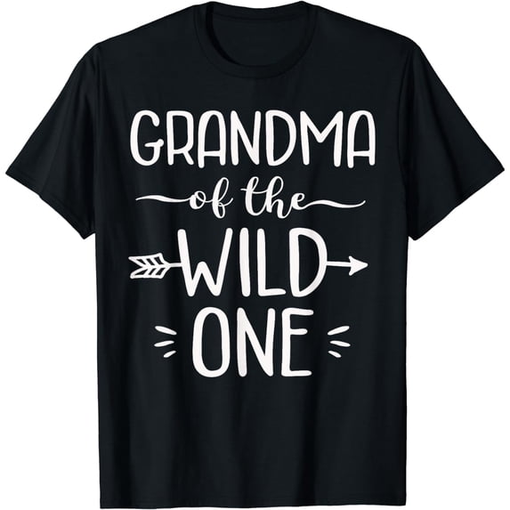 Grandma Of The Wild One Shirt Funny 1st Birthday Safari Gift T-Shirt