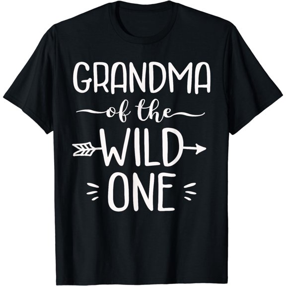 Grandma Of The Wild One Shirt Funny 1st Birthday Safari Gift T-Shirt