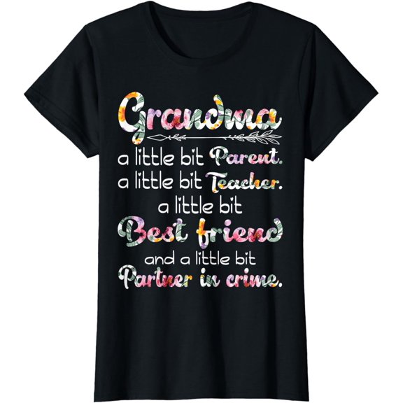Grandma Parent Teacher Partner In Crime Funny T-Shirt