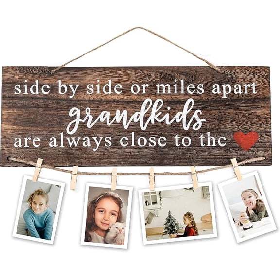 Grandma Picture Frame from Grandkids, Grandparents Gift Photo Holder