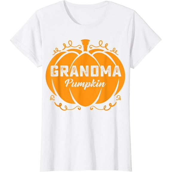 Grandma Pumpkin Funny Halloween Family Costume Thanksgiving T-Shirt