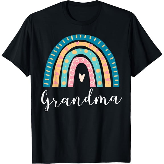 Grandma Rainbow Gifts Family Matching Birthday T-Shirt