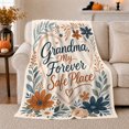 thumbnail image 1 of Grandma'S Forever Safe Place Botanical Heart, Peaceful Botanical Garden Scene, Warm Flannel Blanket for Sunroom and Reading Nook, Garden Lovers Valentine's Day Gift, Botanical Home Decor, 1 of 9