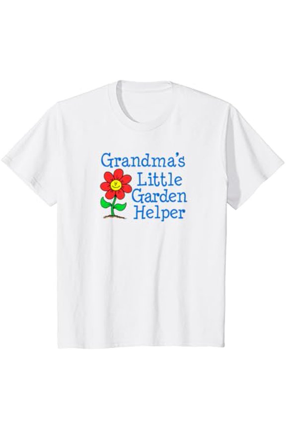 Grandma'S Little Garden Helper Granddaughter Girl Flower T-Shirt Size S-5XL