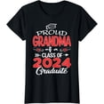 thumbnail image 1 of Grandma Senior 24 Proud Grandma Of A Class Of 2024 Graduate T-Shirt, 1 of 3