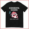thumbnail image 1 of Grandma Shark Doo Doo Cute Holiday Humor Family Festive Unisex T Shirt V17139 Size S-5XL, 1 of 2