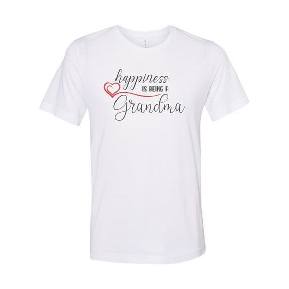 "Grandma Shirt, Happiness Is Being A Grandma, Gift For Grandma, Mother's Day Gift, Sublimation T, Gift For Her, Nana Shirt, Gma Tee, Nana T, 2XL, White"