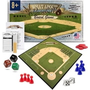 Grandma Smiley's What About Baseball Board Game, Baseball Games for Kids, Baseball Gifts for Kids 8-12, Baseball Toys - 8 Game Tokens, 3 Special Dice, 2 White D